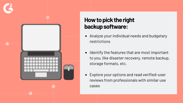 How to pick the right backup software